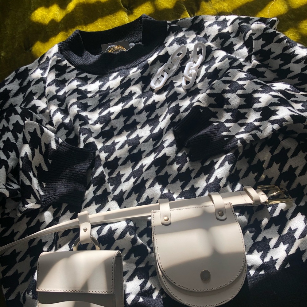 HOUNDSTOOTH SOFT KNITWEAR